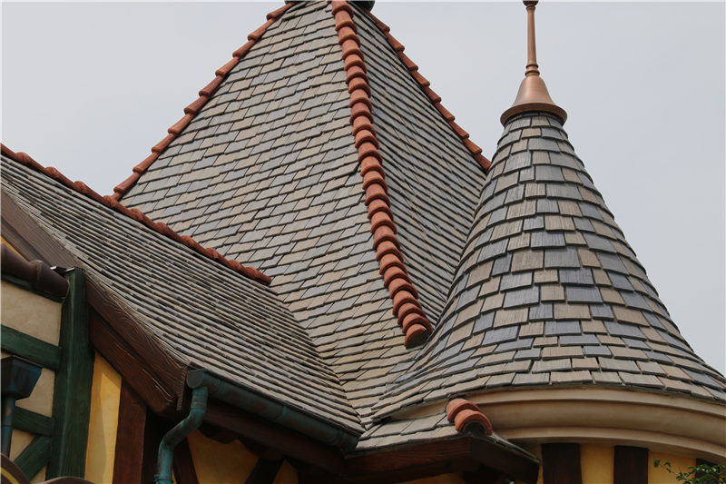 KEBA Durable Fire-resistant Composite Cedar Shake Roofing on Shingles8