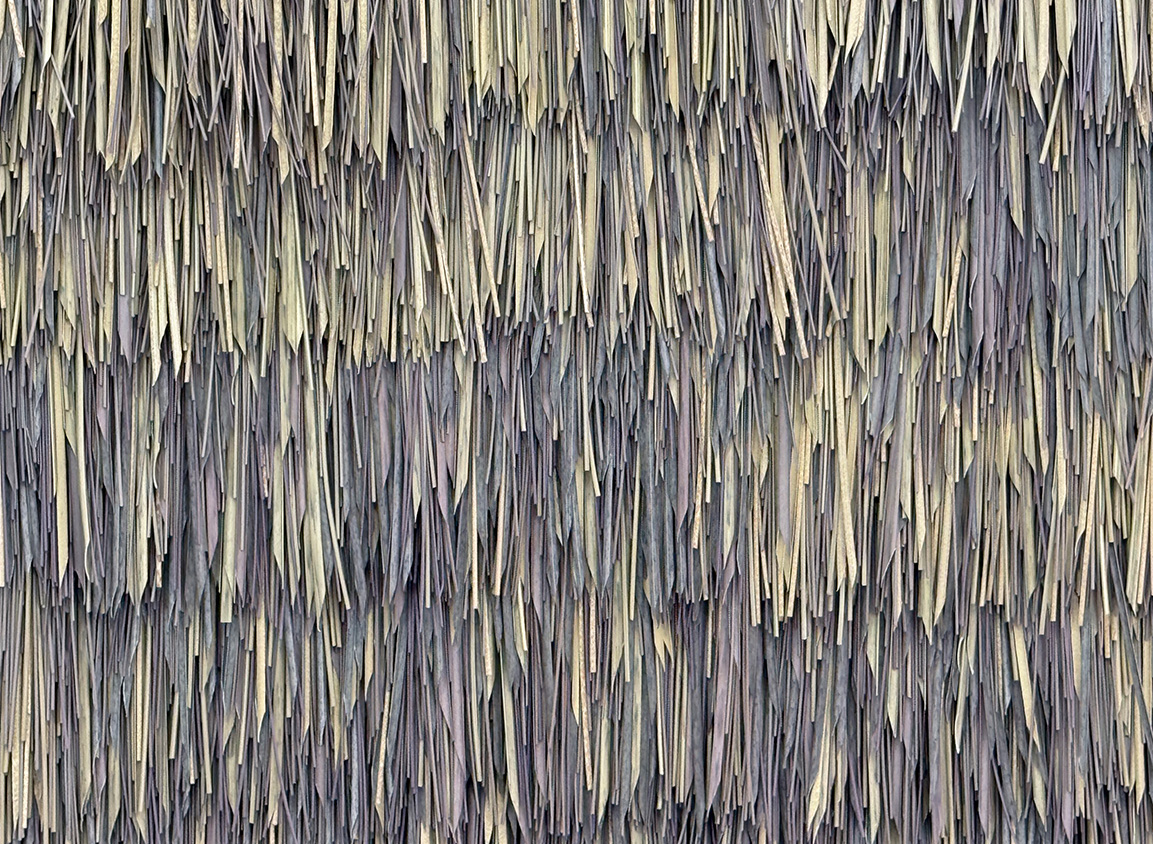 Synthetic thatch roof tile