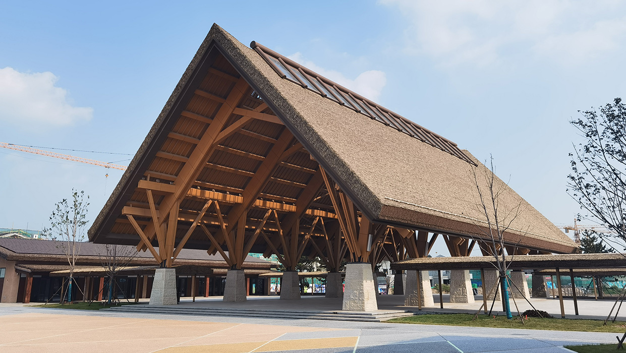synthetic thatch Yutuan town project 1